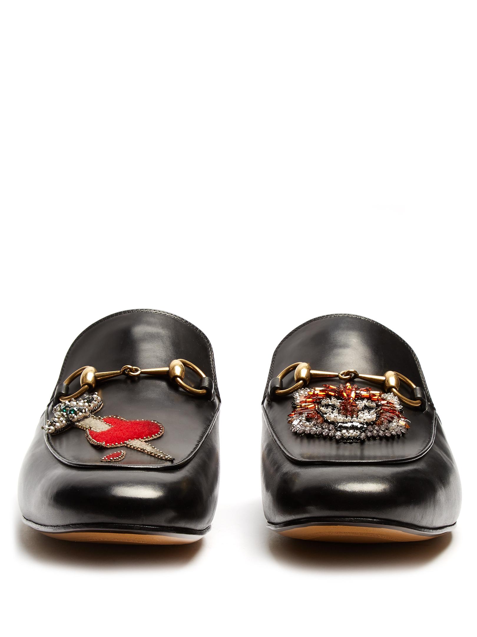 mens gucci backless loafers